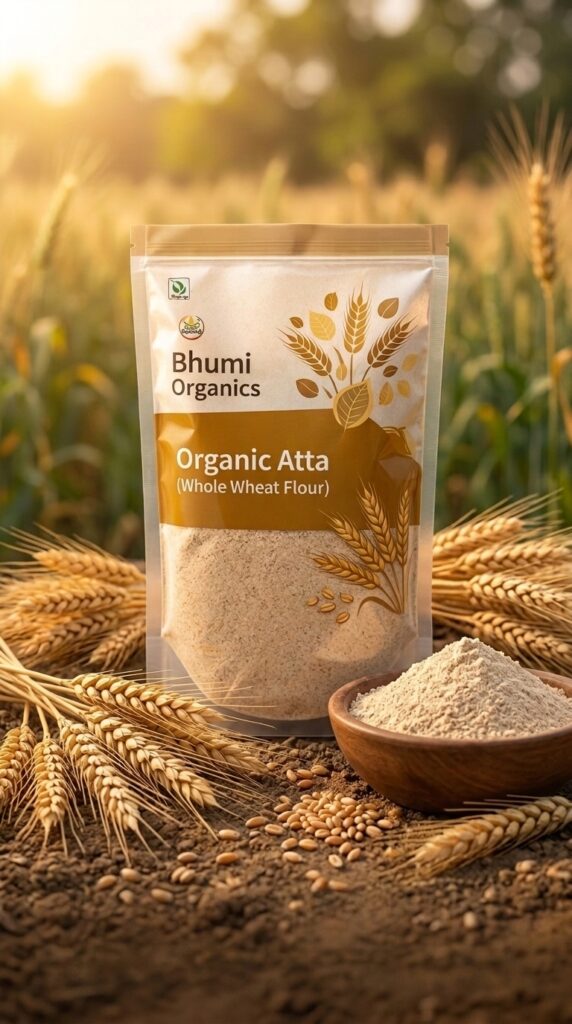Organic Atta whole wheat flour